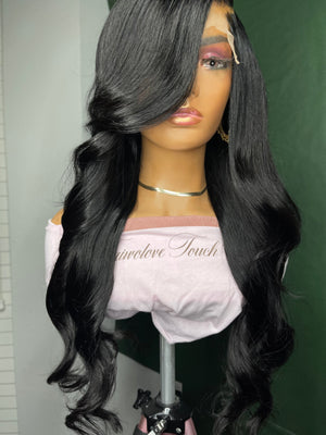 Jet Black Body Wave 6x6 Lace Closure Unit