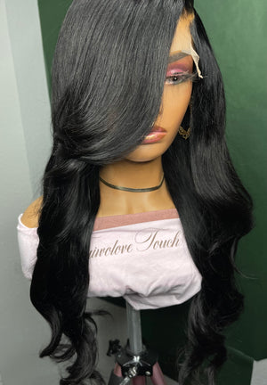 Jet Black Body Wave 6x6 Lace Closure Unit