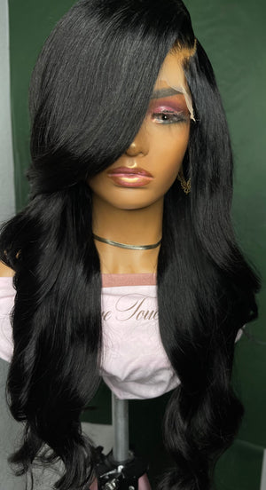 Jet Black Body Wave 6x6 Lace Closure Unit