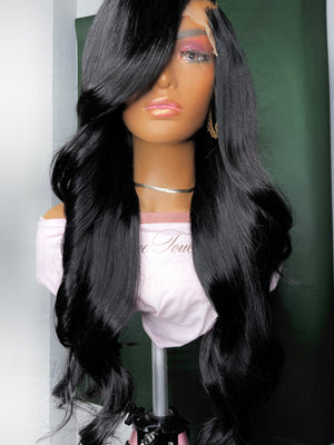 Jet Black Body Wave 6x6 Lace Closure Unit