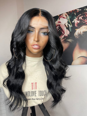 Jet Black Straight Hair Lace Closure Unit - TaiwoLove Touch