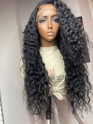 Jet Black Water Wave Lace Closure Unit - TaiwoLove Touch