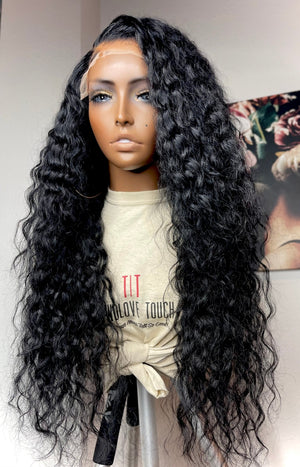 Jet Black Water Wave Lace Closure Unit - TaiwoLove Touch