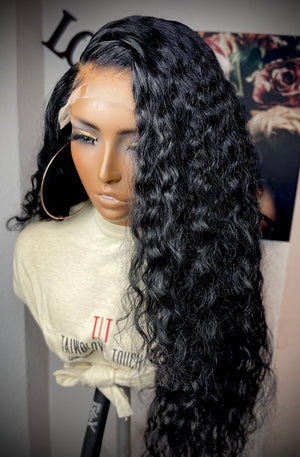 Jet Black Water Wave Lace Closure Unit - TaiwoLove Touch